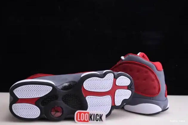 Rep Husky 414571-600 Flint 13 Air Red Retro Jordan Gym Grey 0524